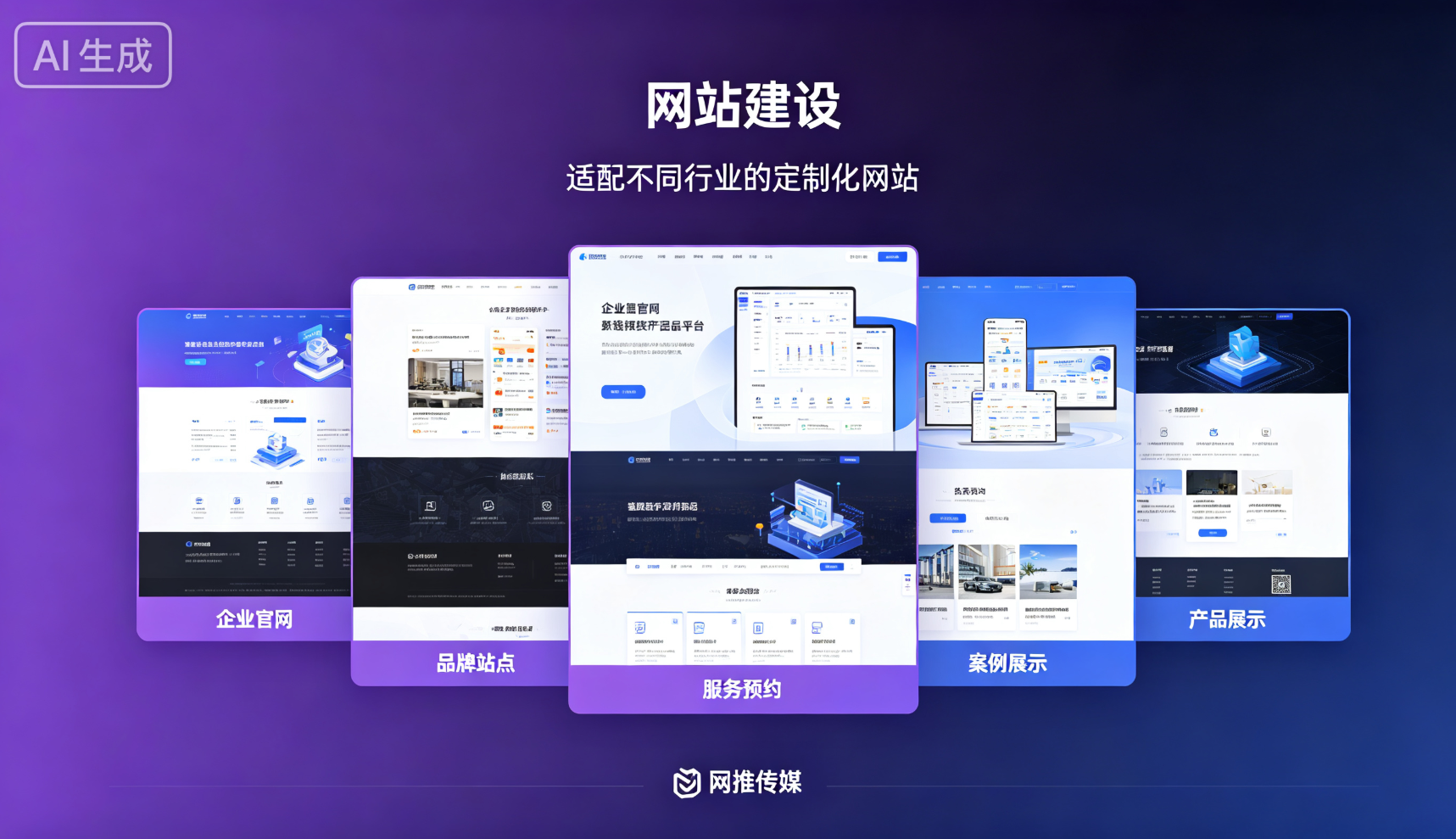 网站建设与小程序开发协同示意图